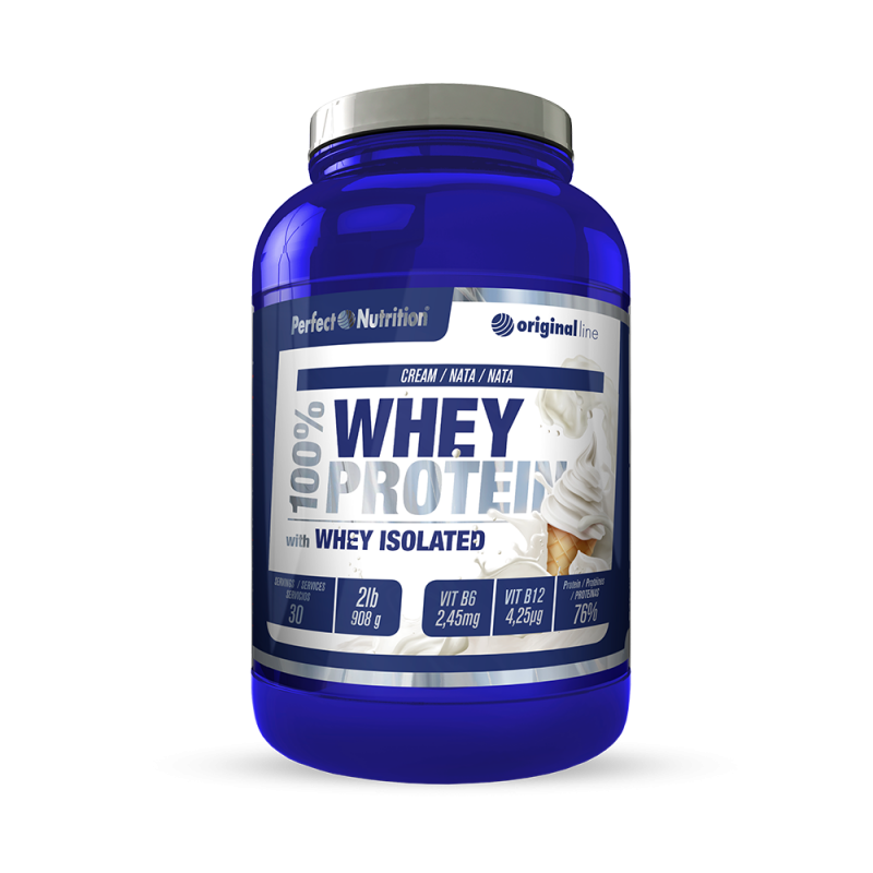Perfect Nutrition - 100% whey protein 2lb - Sabor Nata