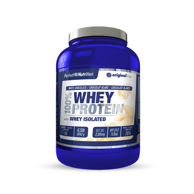 Perfect Nutrition - 100% whey protein 4,5lb - Sabor Chocolate Blanco