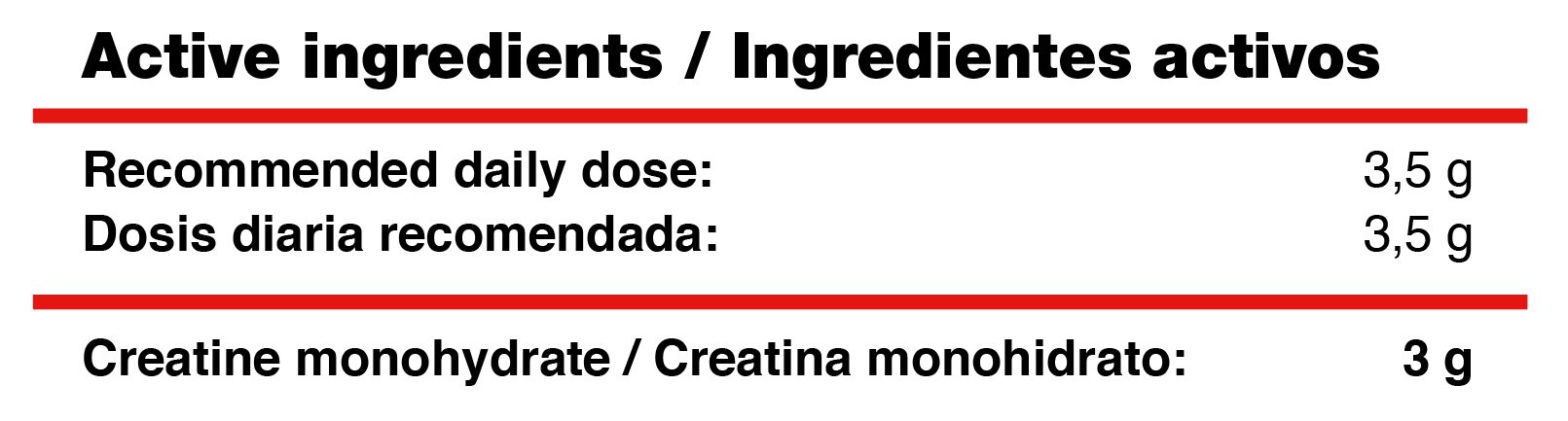 Supplement Facts Creatine 200 Mesh Powder